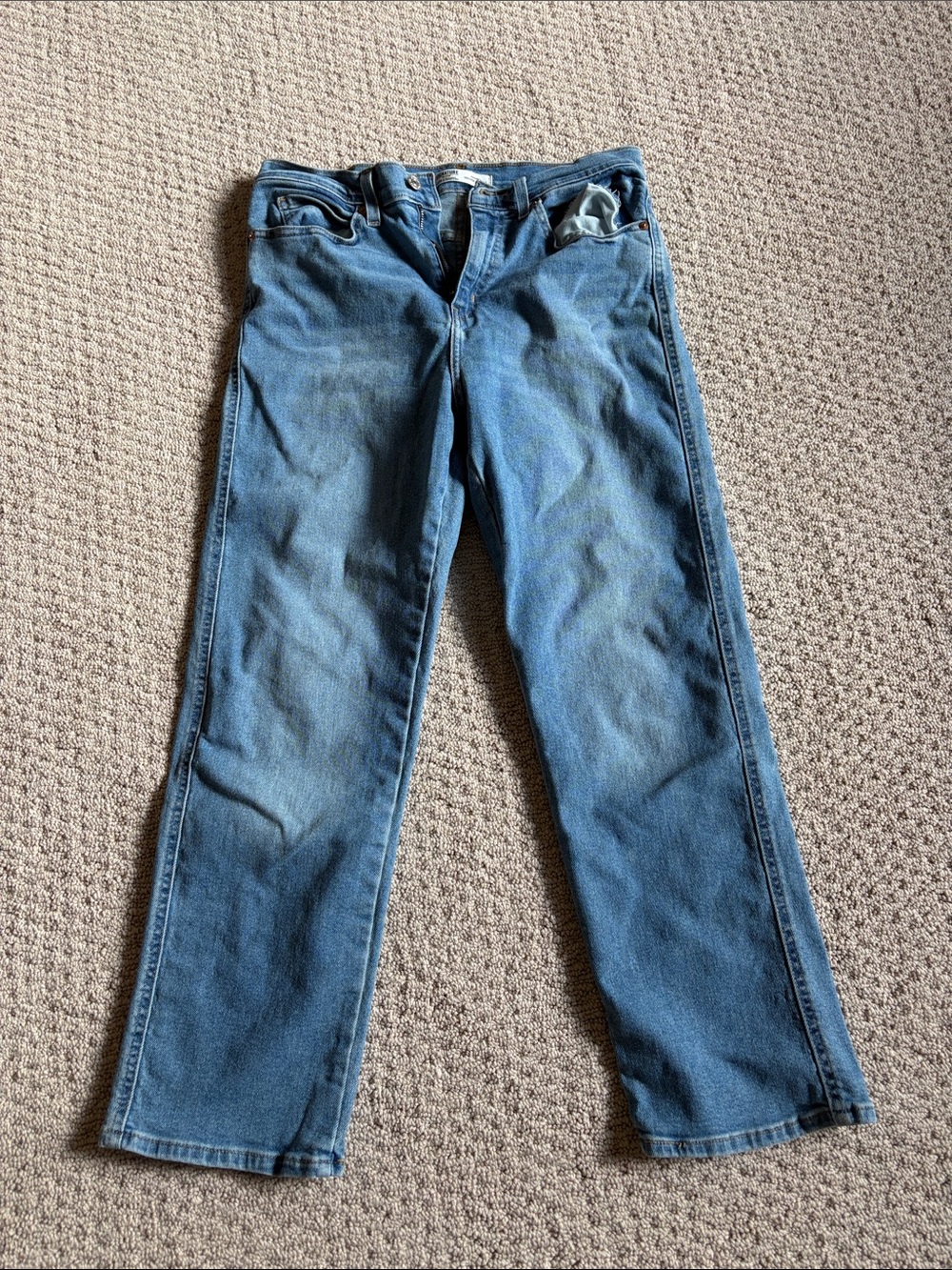 Levi's Straight-Leg Heritage Jeans in Blue Denim